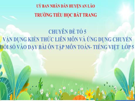Bài giảng Toán Lớp 5 - Bài 70: Ôn tập tỉ số, tỉ số phần trăm (Tiết 1)