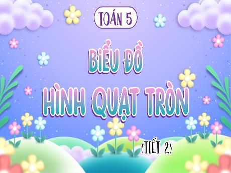 Bài giảng Toán Lớp 5 (Kết nối tri thức) - Bài 64: Biểu đồ hình quạt tròn (Tiết 2)